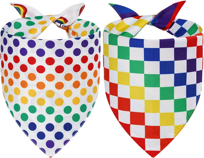 Bandanas para perros 2uds 4 patrones reversibles para cachorros