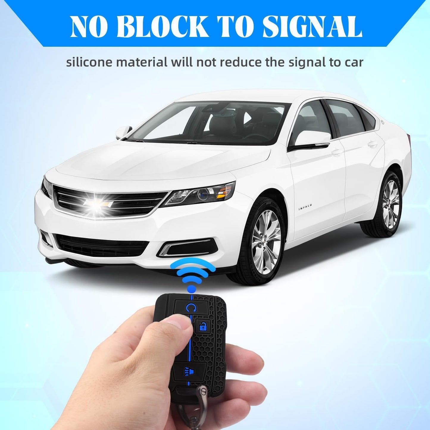 2 Pzas Funda Llave Silicona Chevy GMC Colorado Silverado