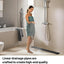 Desagüe ducha 60" acero inox 304 negro pies ajustables
