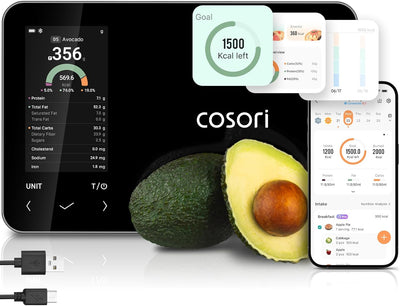 Báscula cocina inteligente con app IA y calculadora nutricional
