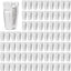 80 Pzas Clips Plástico Perchas Bebé Dedos Terripleto Blanco