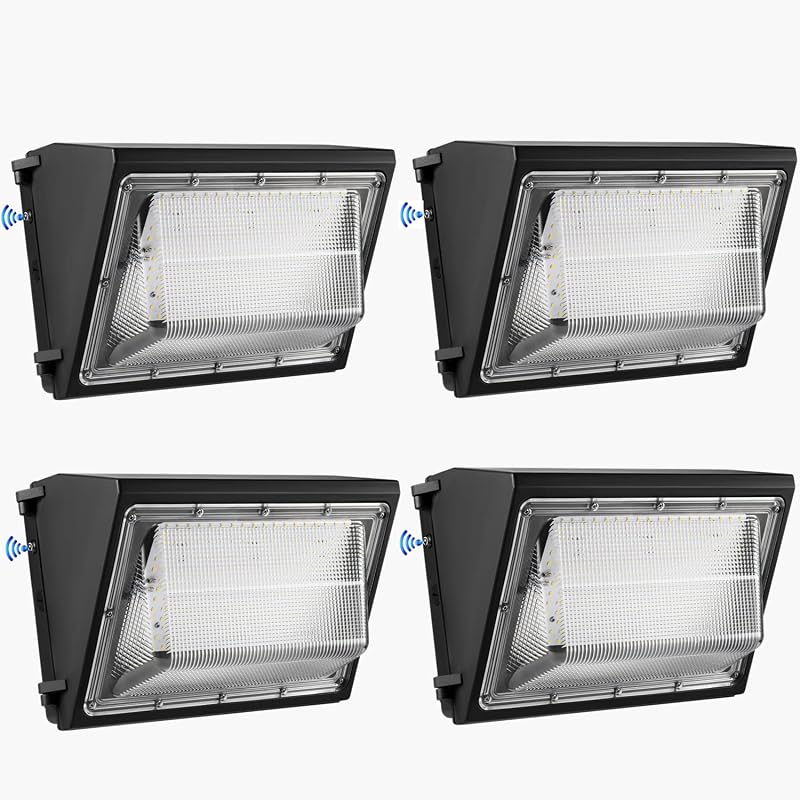 4 Lámparas LED Pared 5000K ETL Seguridad Exterior