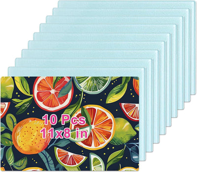 10 Pzas Tablas Cortar Vidrio Templado 11x8pulg Antiderrap