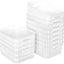 12 Pzas Cestas Almacenamiento Plástico Rectangulares Blanco