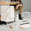 Kit 27 Pzas Rodillos Pintura 9x4pulg Poste 1-4ft Microfibra Naranja