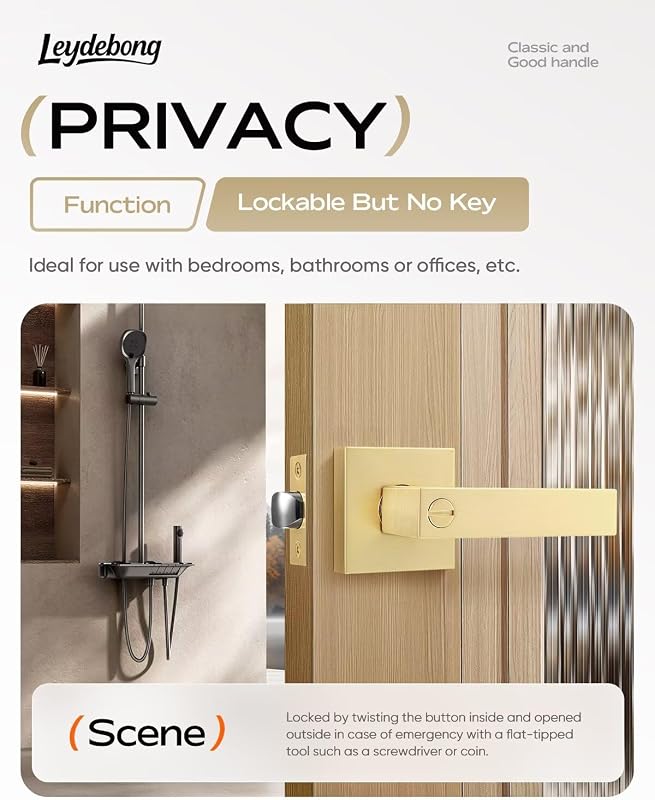 10 Pomas Dorados Puerta Dormitorio Privacidad Cepillado