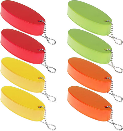 8 Llaveros Flotantes Espuma Ovalados para Barco Surf Pesca