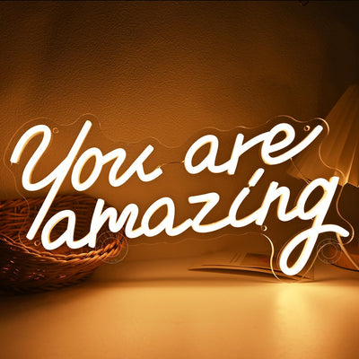 Letrero LED neon You Are Amazing para niña dormitorio