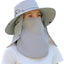 Sombrero sol unisex protección cara cuello jardín deportes