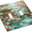 Placa interruptor doble decorativa con motivos chinos