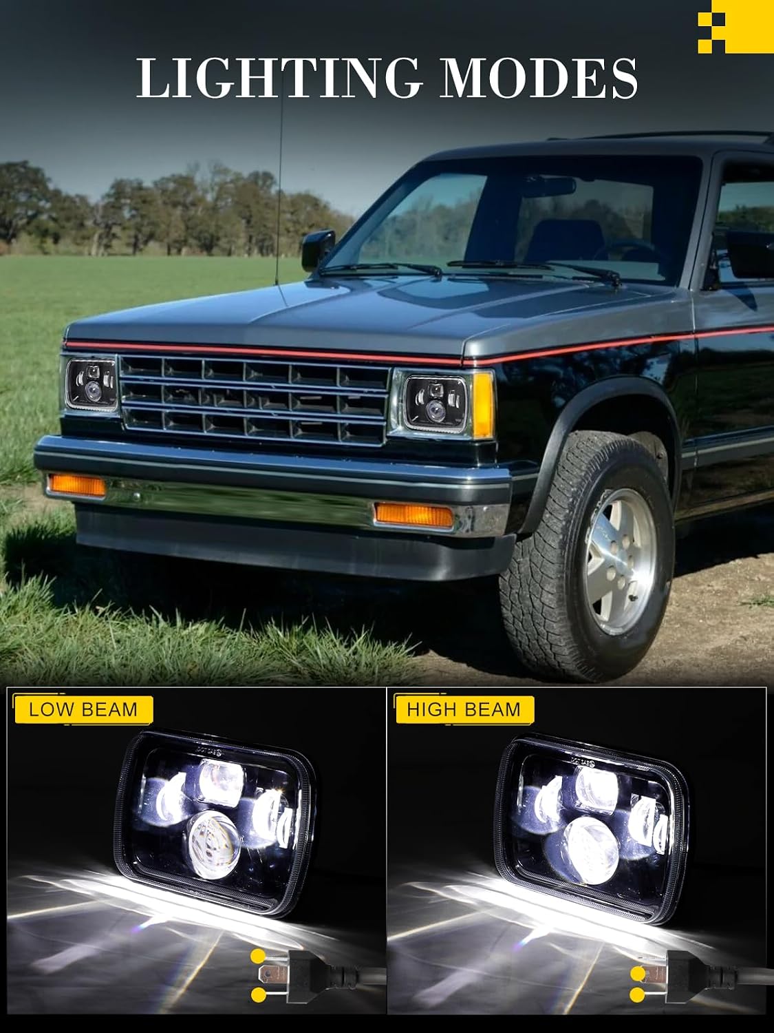 Faros LED Jeep Cherokee XJ Wrangler H6014 H6052