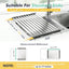 Escurridor cocina acero inox plegable con bordes silicona