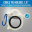 Soporte bridas cables 1.5pulg resorte brilla oscuridad mosqueton