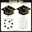 Juego platos servilletas graduación 100 pzas forma tapa