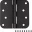 Bisagras puerta interior 12 pzas 4x4" acero negro mate