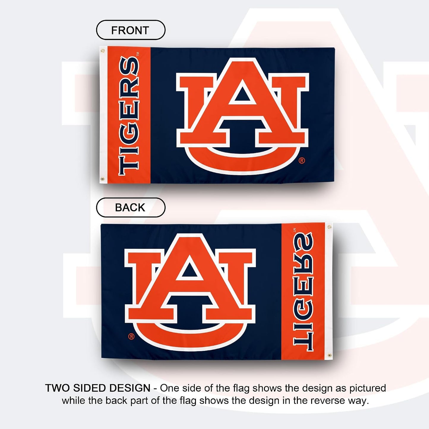 Bandera Auburn Tigers 3x5ft 100% poliéster