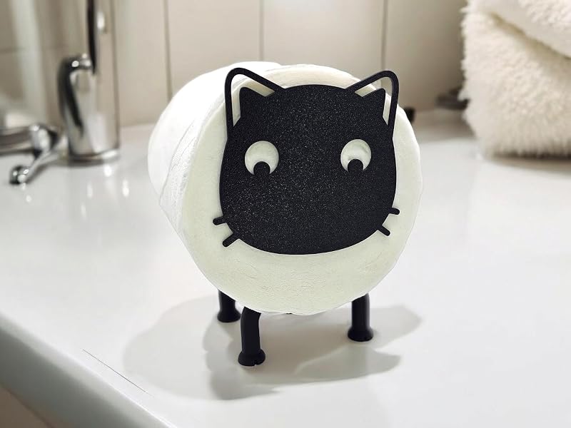 Soporte papel higiénico para gatos decoración baño
