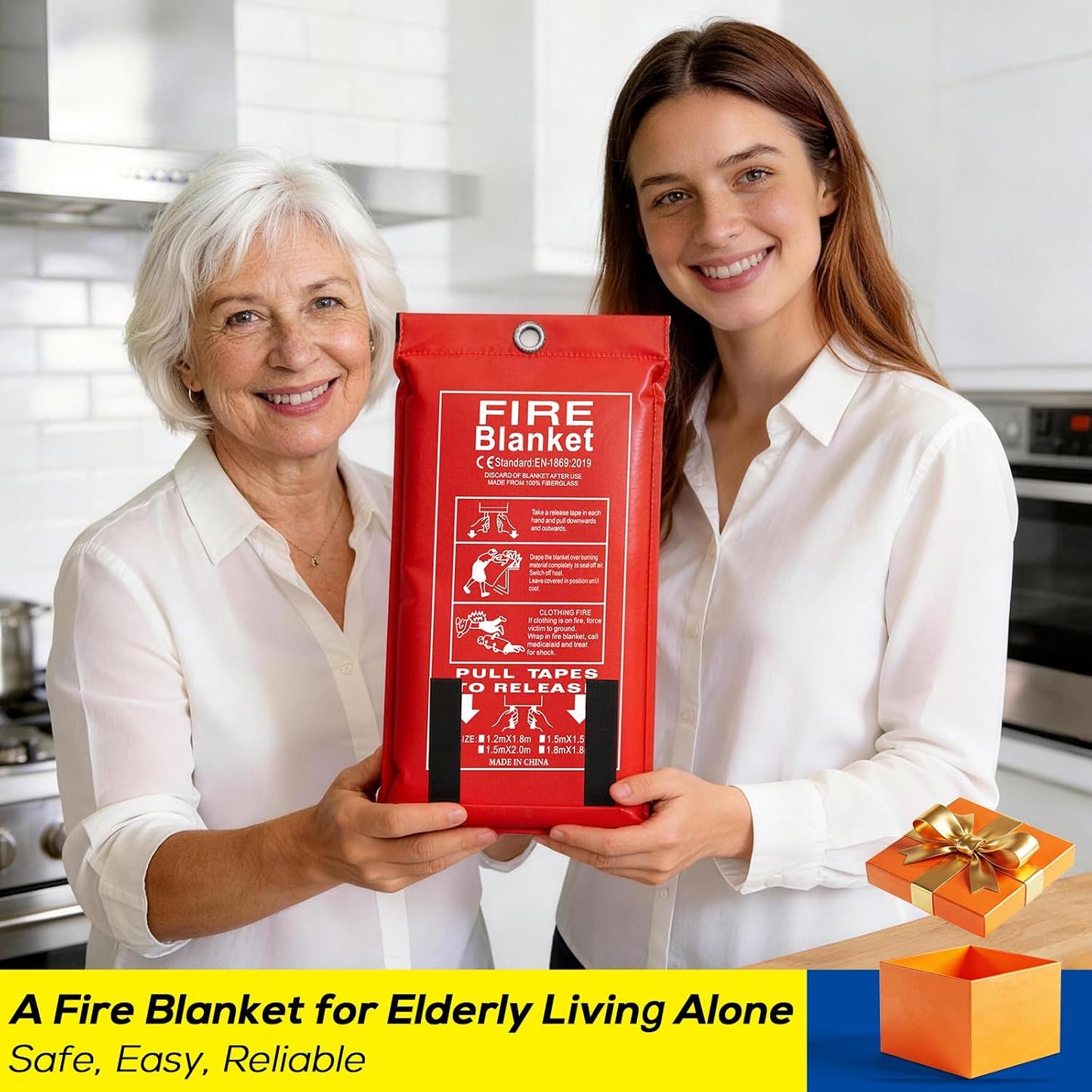 Manta de fuego fibra vidrio 40x40" set 2