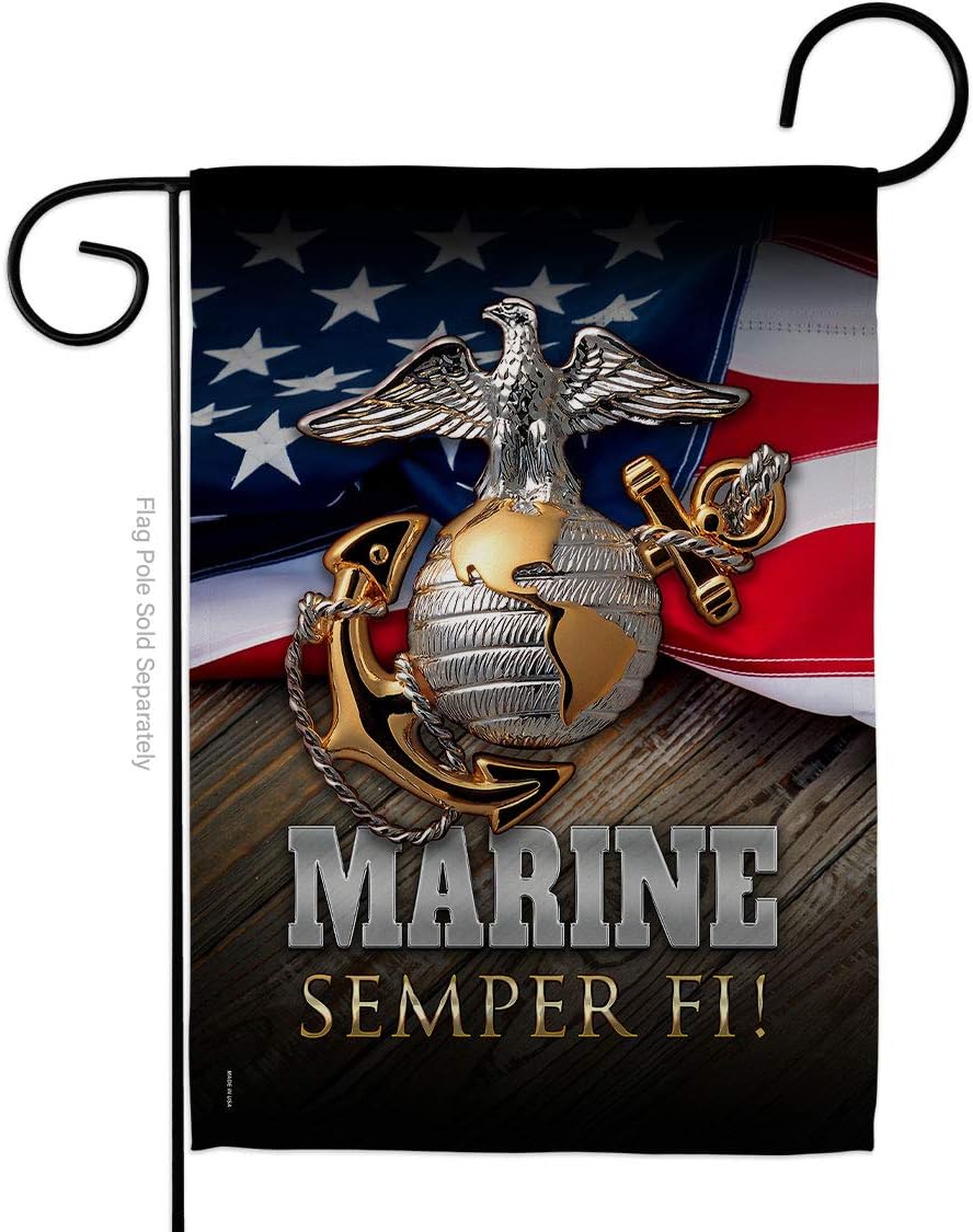Bandera jardín USMC doble cara decoración casa