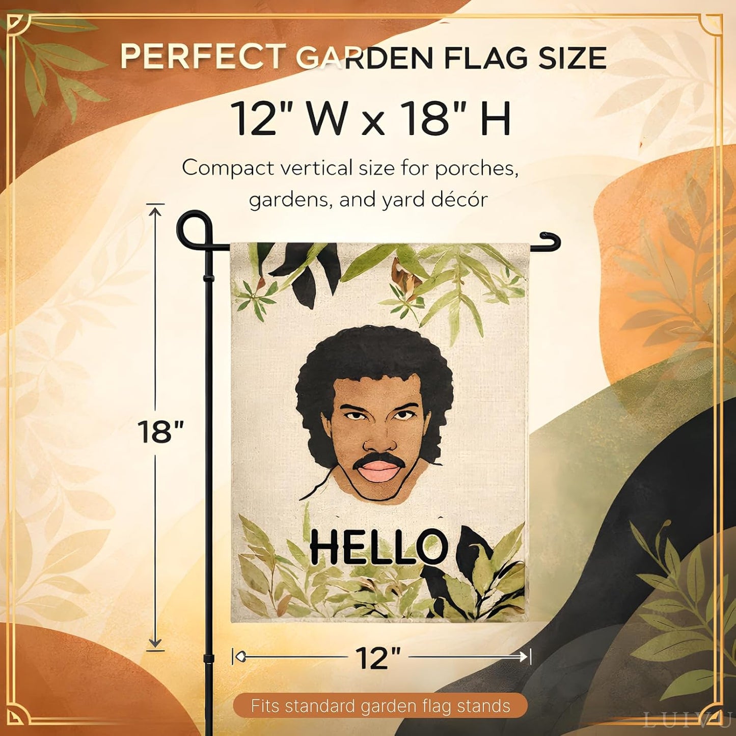 Bandera poliéster jardín 12x18pulg 4 ojales decoración navideña