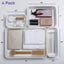Bandeja organizadora cajones plástico blanco set 4 para hogar