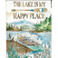 Tapiz pared bandera Lake is Happy Place decorativo vertical