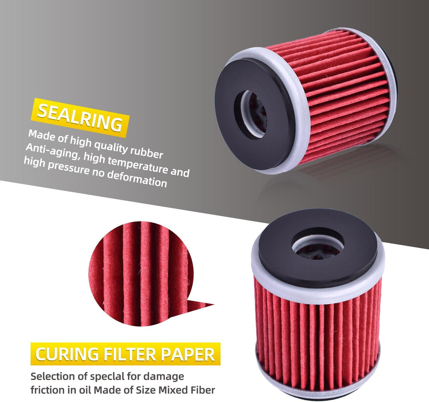 Filtro aceite para Yamaha YFZ450 YZ250F WR250F