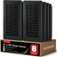 Rejilla suelo 4x10pulg plástico negro pack 8