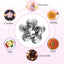 Set 6 cortadores flores acero inox para galletas y fondant