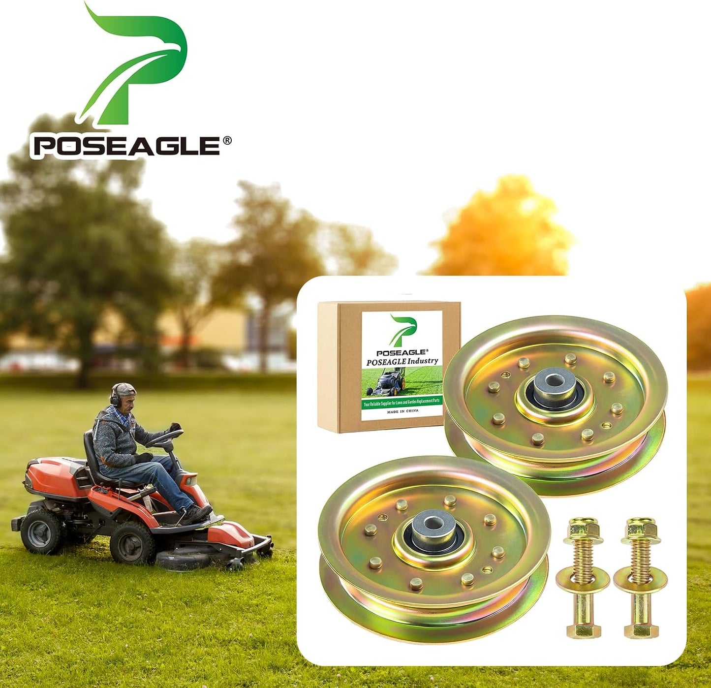 2 Poleas Tensoras para Cub Cadet RZT50