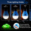 Lámpara led portátil 5 paquetes luces emergencia camping acampada