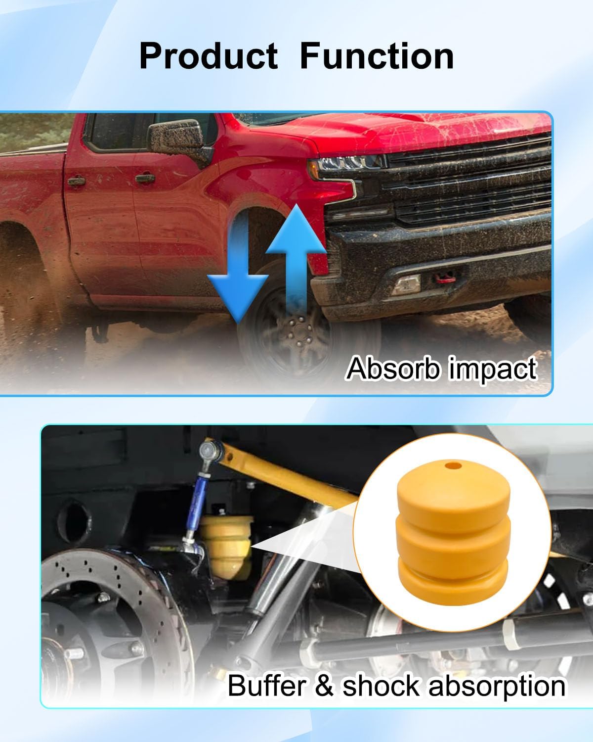 Tope delantero Chevy Silverado/Sierra 2021 brazo control