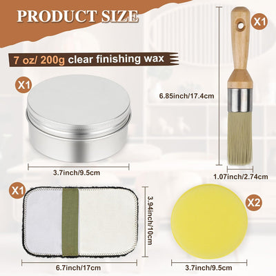 Cera acabado muebles pintura tiza transparente protege madera