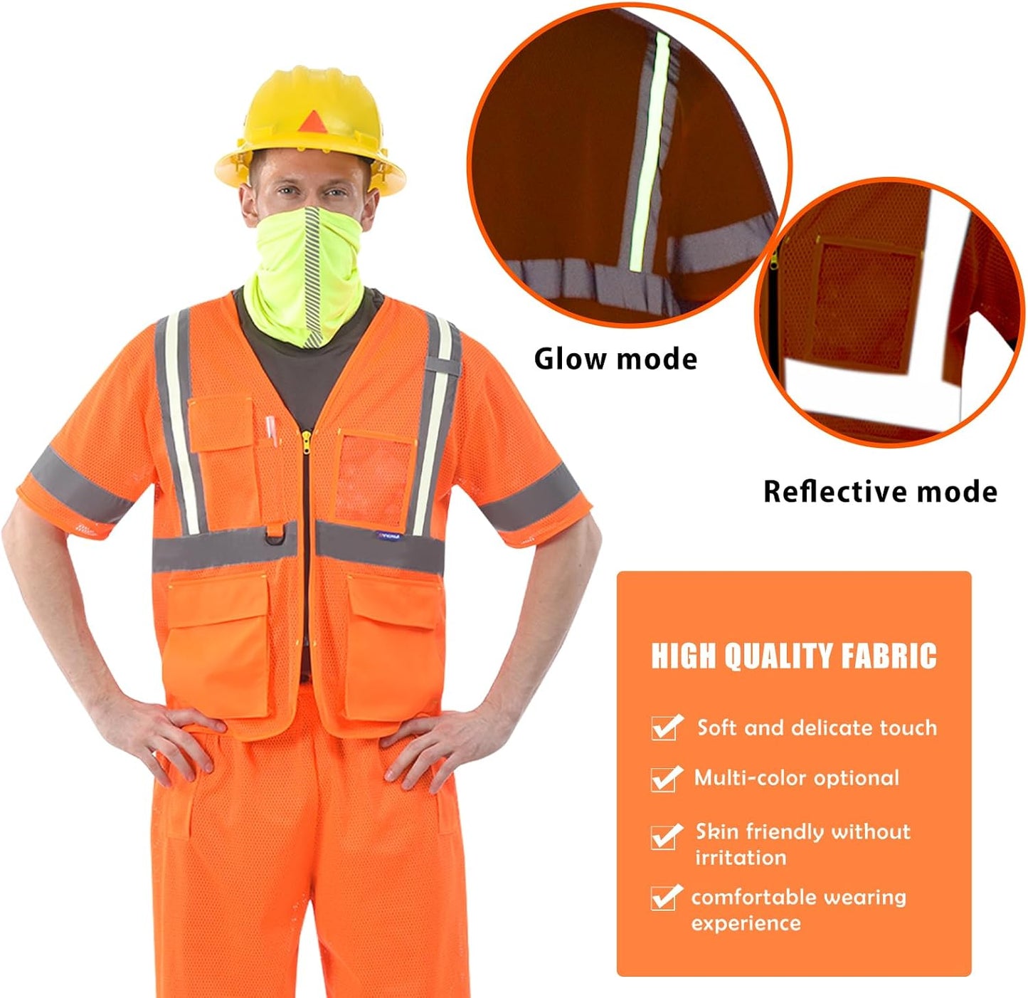 Chaleco seguridad clase 3 con luz
