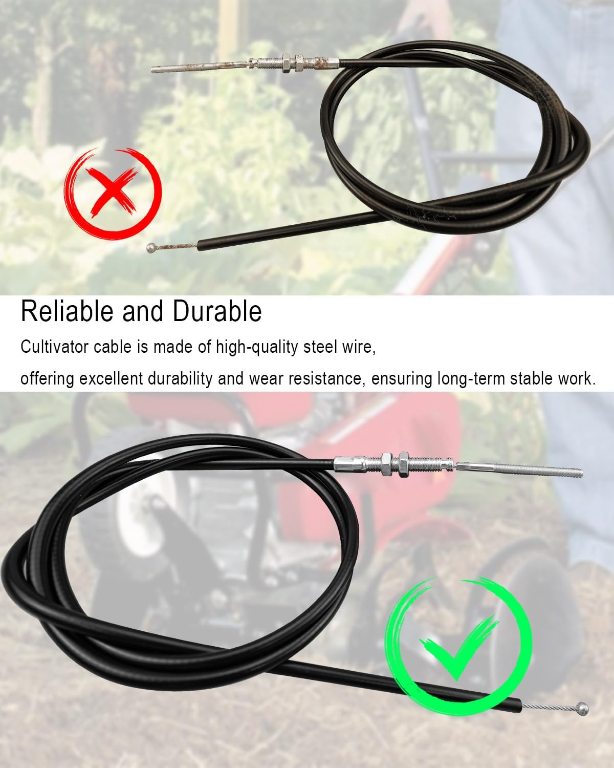 Cable repuesto para timbres traseros 39"