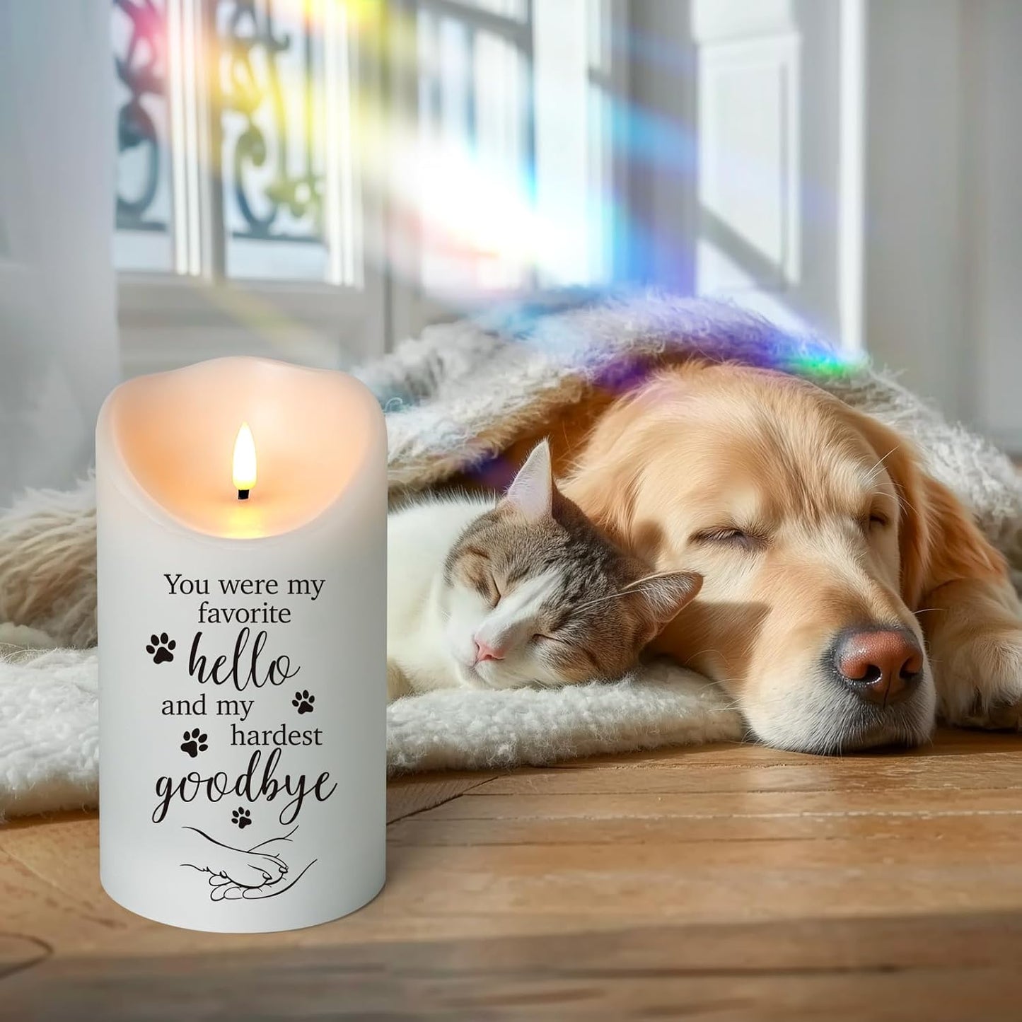 Vela conmemorativa para perros y gatos amantes de mascotas