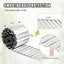 Borde metal corrugado jardín 6pulg x10ft plateado