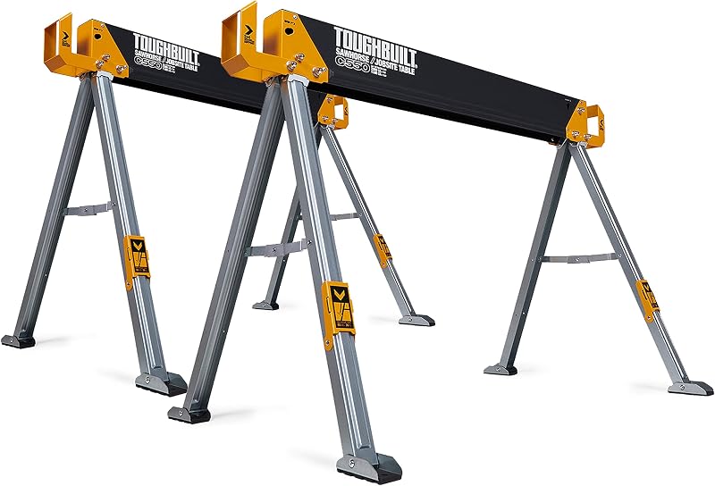 Mesa caballete 2 Pzas servicio pesado 2200lb brazos