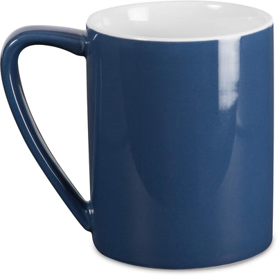 Taza Café Grande Azul 18oz para Cafetera con Asa Ergonómica