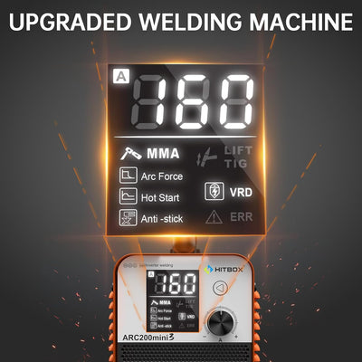 Soldador MMA TIG 110V Pantalla LCD Inversor IGBT
