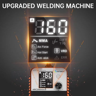 Soldador MMA TIG 110V Pantalla LCD Inversor IGBT