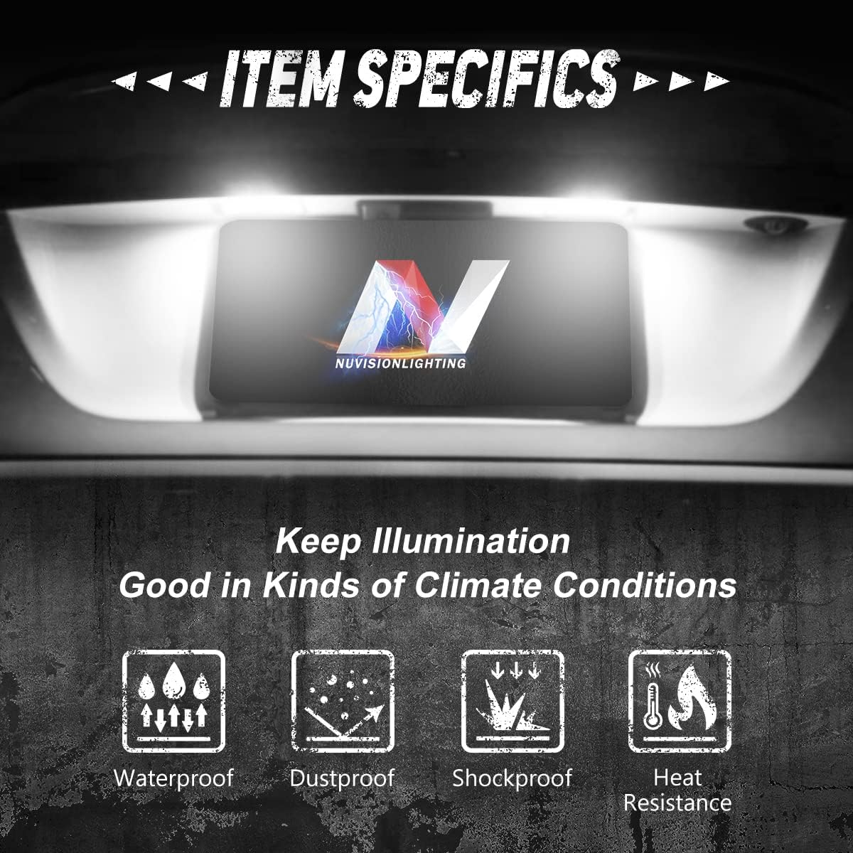 Luces LED placa matrícula comp Charger 15-22 Challenger 15-20