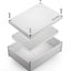 Caja conexión plástico ABS IP67 impermeable gris