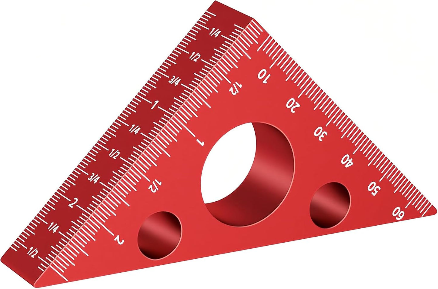 Regla triangular 45-90 grados para carpintería