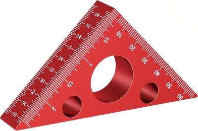Regla triangular 45-90 grados para carpintería