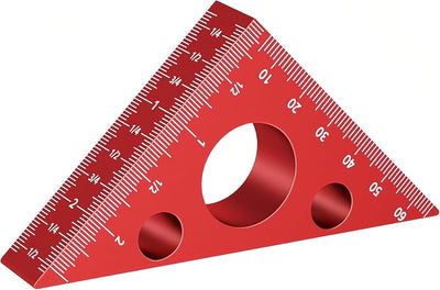 Regla triangular 45-90 grados para carpintería