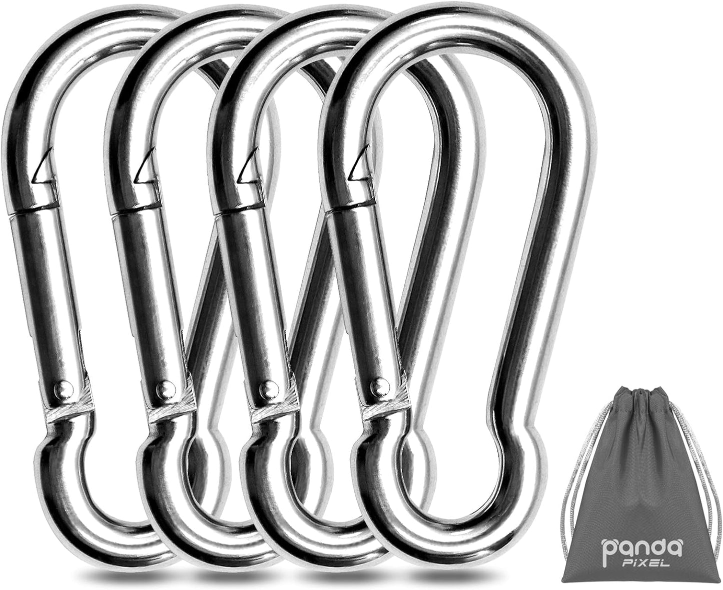 Accesorios fitness mosquetón 800lb 3.1pulg set 4 y 2 cables D