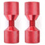 2 Pasadores Tubo Aluminio 6061 4PCS Color Rojo