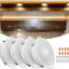Luces LED techo caravana 4.5" 320lm pack 4 blanco cálido