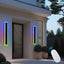 2 Lámparas Pared LED RGB 32" Exteriores Control Remoto
